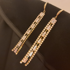  Aranyozott Cirkön fülbevaló 8 cm-es fülbevaló