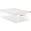 Araven Gasztroedény fedővel GN 1/1, PP, Mélység: 150 mm, Tartalom: 20,5 L, hermetikus