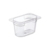 Araven GN Gasztroedény 1/9, polikarbonát, mélység: 100 mm, űrtartalom: 0,9 L