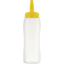 Araven Nyomópalack, LDPE, ø: 75 mm, Magasság: 273 mm, Térfogat: 0,75 L, sárga konyhai eszköz
