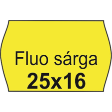  . Árazószalag, 25x16 FLUO citrom információs címke