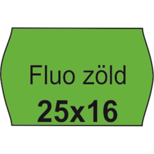 . Árazószalag, 25x16 FLUO zöld információs címke