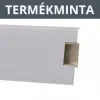 ARBITON Termékminta: Lars 7 cm-es parkettaszegélyléc, gumi szegélyes, vízálló, kábelcsatornával: Alumínium színű