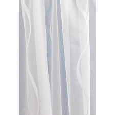 Arbona Fehér voila kész függöny fehér nyírt mintával Hullám 160x220cm lakástextília
