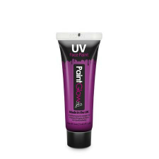 Arc- testfesték, UV fényben fluoreszkáló, 12 ml, neon lila arcfesték