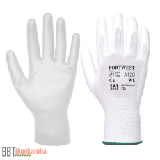 Ardon Buck fehér PU-ba mártott kesztyű