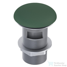 Arezzo design Click Clack lefolyó túlfolyóval, matt zöld AR-169456 építőanyag