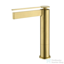 Arezzo design ELEGANT magasított mosdócsaptelep, szálcsiszolt arany AR-8595BG csaptelep