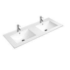 Arezzo design Lowell dupla mosdótál 120 cm, matt fehér szaniter