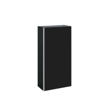 Arezzo design MONTEREY 40 cm-es felsőszekrény (21,6 cm mély)1 ajtóval Matt fekete színben AR-168190 fürdőszoba bútor