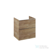 Arezzo design Monterey 60 cm-es alsószekrény 2 fiókkal, Canela tölgy színben, szifokivágás nélkül