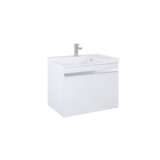 Arezzo design NEVADA 70 cm-es alsószekrény, 1+1 fiókkal, Mf. Fehér színben, szifonkivágással AR-167684 fürdőszoba bútor
