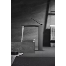 Arezzo design ROCKFIELD Magasított mosdócsaptelep, fekete AR-9902BL csaptelep