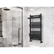 Arezzo design STEP BLACK 500x1000 törölközőszárító radiátor fűtőtest, radiátor