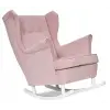  Ari Karosszék, Skandináv Hintaszék, Family Furniture, Púderrózsaszín Velúr