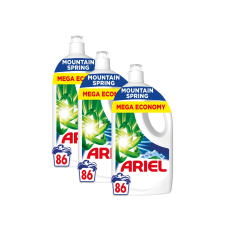 ARIEL INGYENES SZÁLLÍTÁS - Ariel Mountain Spring folyékony mosószer 3x3,87 liter (258 mosás) tisztító- és takarítószer, higiénia