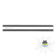 Aristo alumínium vonalzó - 30 cm vonalzó