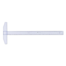 Aristo T-vonalzó aristo fix fejjel 75 cm víztiszta geo23177 vonalzó