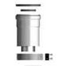 Ariston Függőleges indítóidom, alu/pp, ?60/100 mm hűtés, fűtés szerelvény