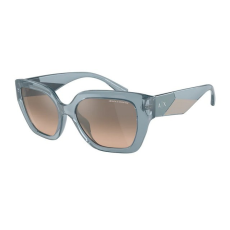 armani exchange AX4125SU 82408Z SHINY TRANSPARENT AZURE CLEAR GRADIENT BROWN MIRROR SILVER napszemüveg