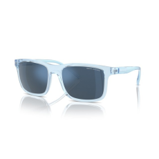 armani exchange AX4145S 834555 SHINY TRANSPARENT BLUE DARK BLUE MIRROR BLUE napszemüveg