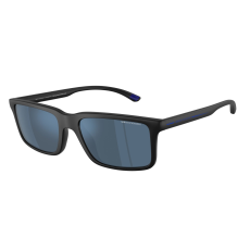 armani exchange AX4157SU 807855 Matte Black Dark Blue Mirror Blue napszemüveg