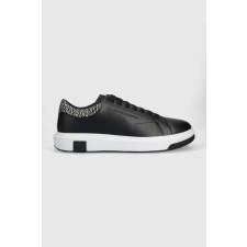 Armani Exchange bőr sportcipő XUX123 43 EU fekete férfi cipő