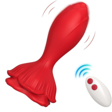 ARMONY - RÓZSASZÍN VIBRÁTOR & ANÁLIS DUGÓ KIS TÁVIRÁNYÍTÓ PIROS vibrátorok