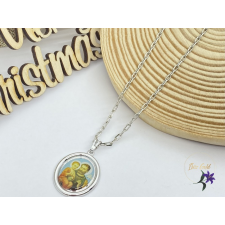  Arnella antiallergén medálos nyaklánc vallási témával rodium nyaklánc