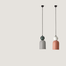 AROMAS DEL CAMPO BELL fekete-szürke függesztett lámpa (C1084) E27 1 izzós IP20 világítás