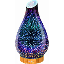 Aromaterápiás diffúzor illóolajokkal, 3D LED, párásító illóolaj párologtató