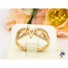  Arona antiallergén  EKG  jeles cirkóna kővel díszített gyűrű-18K gyűrű