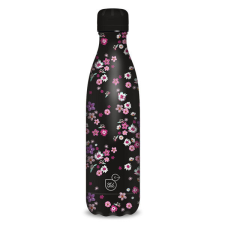  Ars Una 500 ml-es Pearl Blossom Black 24 (5377) duplafalú fémkulacs kulacs, kulacstartó
