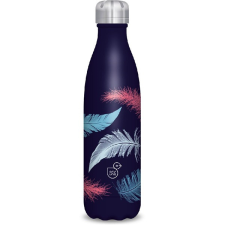 Ars Una Ars Una 500ml-es Feather-dark duplafalú fémkulacs kulacs, kulacstartó