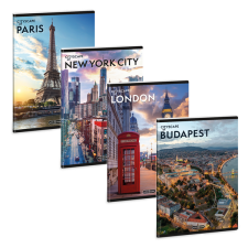 Ars Una Cityscape 25 (5482) A5 extra kapcsos kockás füzet (53144829) füzet