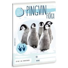 Ars Una cuki pingvin fióka A5 27-32 kockás füzet (ARS_UNA_53631053) füzet