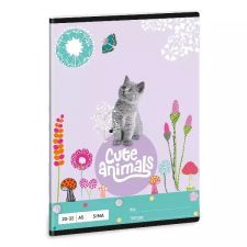 Ars Una Cute Animals: Cica mintás sima füzet - A5 füzet