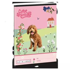 Ars Una Cute Animals: Kutya mintás vonalas füzet - 2. osztályos, A5 füzet