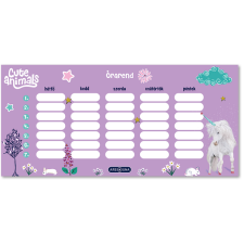 Ars Una : Cute Animals-unikornis egylapos, kétoldalas órarend órarend