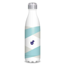Ars Una duplafalú fémkulacs - 500 ml - Striped fehér/mentazöld kulacs, kulacstartó