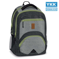 Ars Una ergónomikus iskolai hátizsák - 27 literes - szürke/zöld +AJÁNDÉK iskolatáska