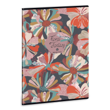 Ars Una Floral Collage A/4 extra kapcsos sima füzet füzet
