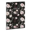  Ars Una Flowery Black 24 (5374) A4 extra kapcsos kockás füzet