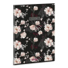 Ars Una Flowery Black 24 (5374) A4 extra kapcsos kockás füzet