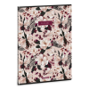 Ars Una Flowery pink A/4 extra kapcsos füzet-vonalas