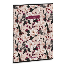 Ars Una Flowery pink A/4 extra kapcsos füzet-vonalas füzet