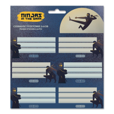 Ars Una Füzetcímke ARS UNA 18 darabos Ninjas in the Dark füzetcímke