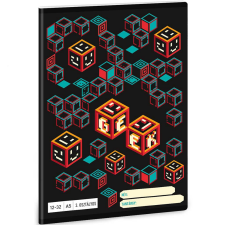 Ars Una : Geek - kockafej 3. osztályos vonalas füzet 32 lapos A/5 füzet