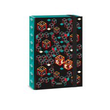 Ars Una : Geek türkiz-fekete füzetbox A/4 füzetbox