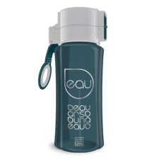 Ars Una Kulacs ARS UNA műanyag BPA-mentes 450 ml szürke-zöld kulacs, kulacstartó